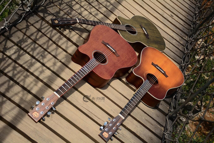 正品森氏手工吉他时光Times-90单板森格威复古擦色万晓利中国风