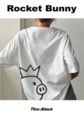 rocketbunny火箭兔情侣短袖三浦庆pandem圆领T恤TAK改装车短袖