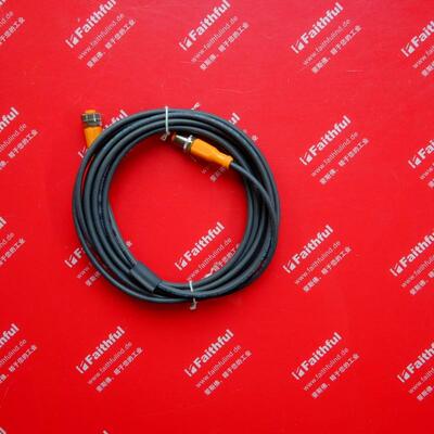 IFM EVC114 易福门全新连接线 M12 4芯 公母头 4米