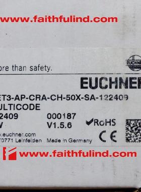 Euchner 122409 安士能安全开关 CET3-AP-CRA-CH-50X-SA-122409