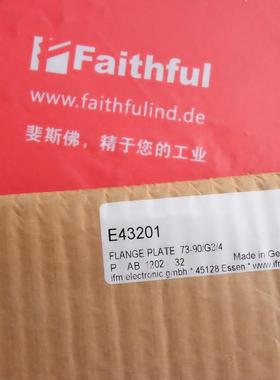 IFM E43201 易福门全新法兰 FLANGE PLATE 73-90/G3/4