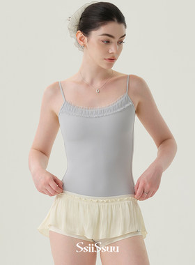 SsiiSsuu芭蕾舞服舞蹈运动形体服舞蹈服成人网纱练功连体服1158