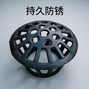 铸铁地漏110屋顶雨水斗落水头管道网球地漏75地漏160圆形内插地漏