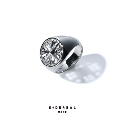 siderealmade十字星四叶草银戒指