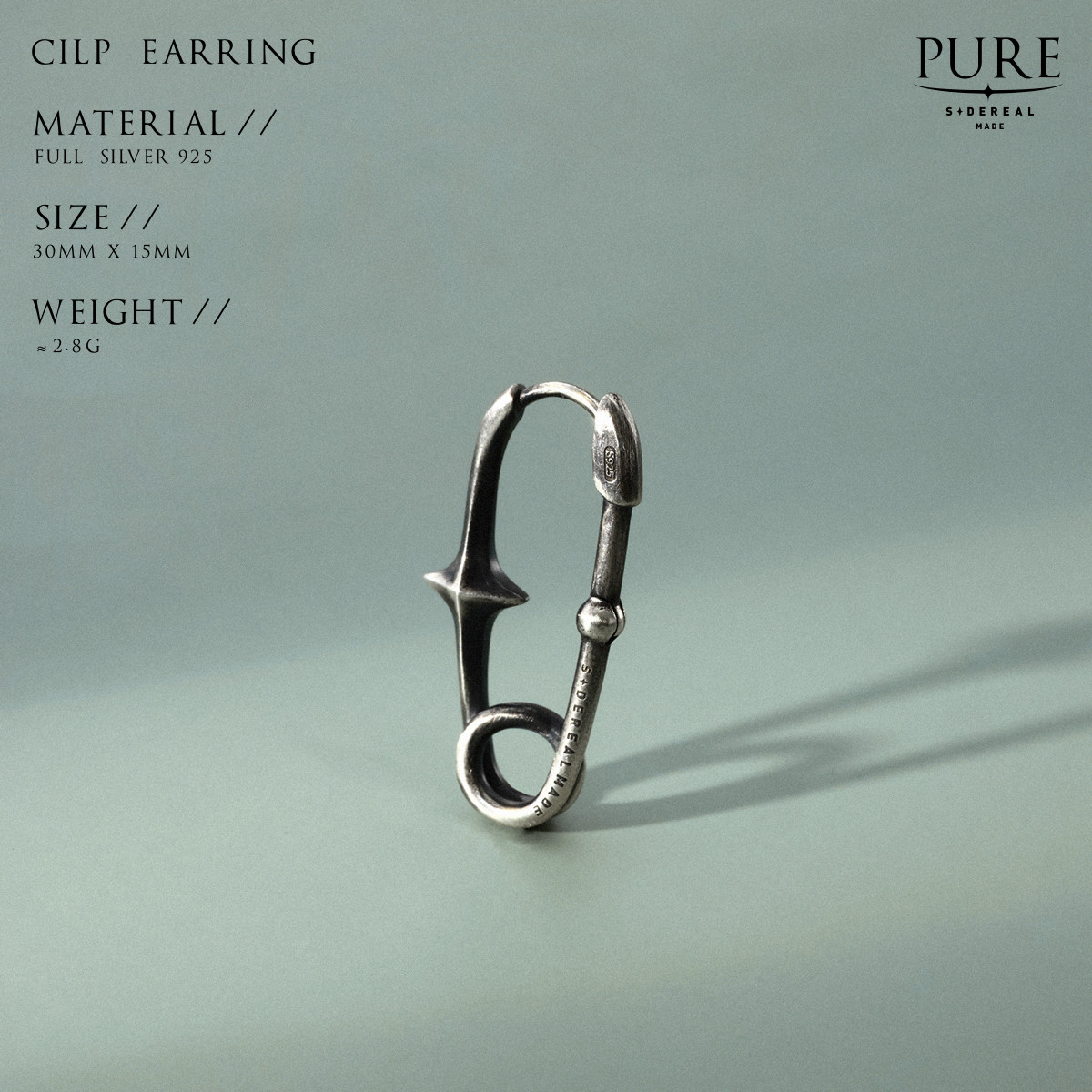 siderealmade日常中性耳环