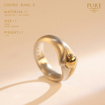 siderealmade中性镶金戒指