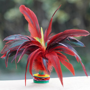 速发鸡毛毽子子赛专用老式球毽踢键比专业腱子儿童小学生成人运动