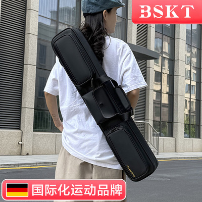 专业台球杆包收纳包杆盒二分之一杆桶大头杆袋三槽杆套小头杆筒