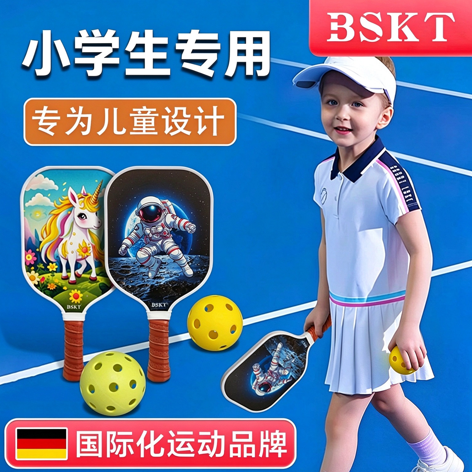 匹克球拍全套小学生专用专业级亲子双拍板球儿童初学者pickleball