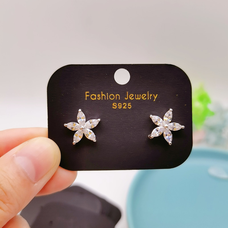 黑色磨砂PVC无挂钩耳环卡纸