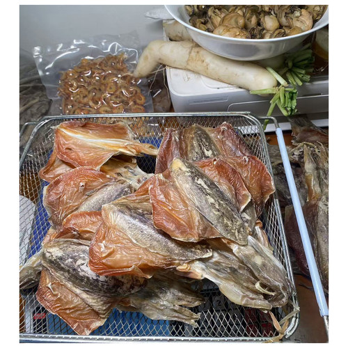 广西北海特产无盐特级墨鱼干孕妇煲汤食用天然淡晒大血墨