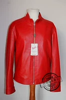 Mua sắm áo khoác da nam Handmade Handmade Soft Sheep Sheep Red Leather Jacket Red Trend - Quần áo lông thú shop đồ nam