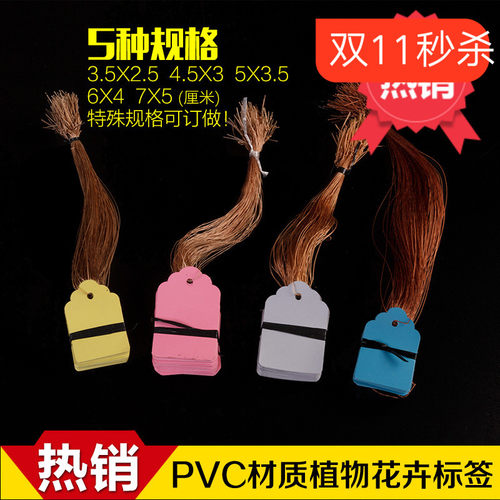 标签盆景塑料多花卉肉