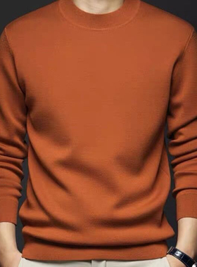 这款是品牌下架毛衣质量和厚度值几百的男装纯棉加厚毛衣新款