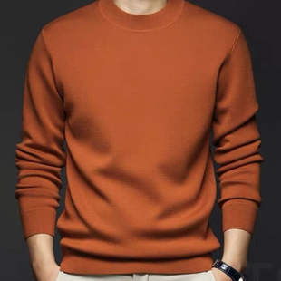 这款是品牌下架毛衣质量和厚度值几百的男装纯棉加厚毛衣新款