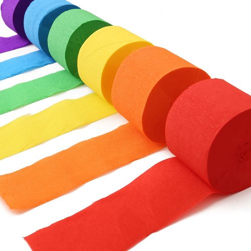 ins皱纹纸彩带户外气球流苏飘带