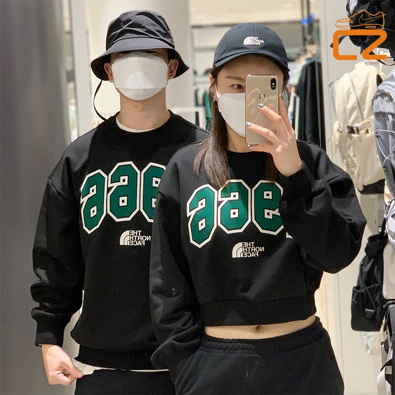 北面复古套头加厚薄绒长袖卫衣