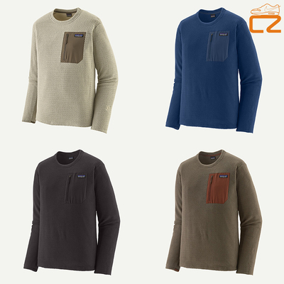 巴塔哥尼亚Patagonia25新秋冬R1 crew 男款抓绒保暖圆领长袖T卫衣