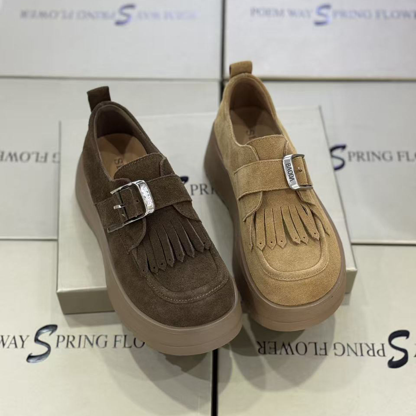 诗路花语乐福鞋女2025年秋季新款