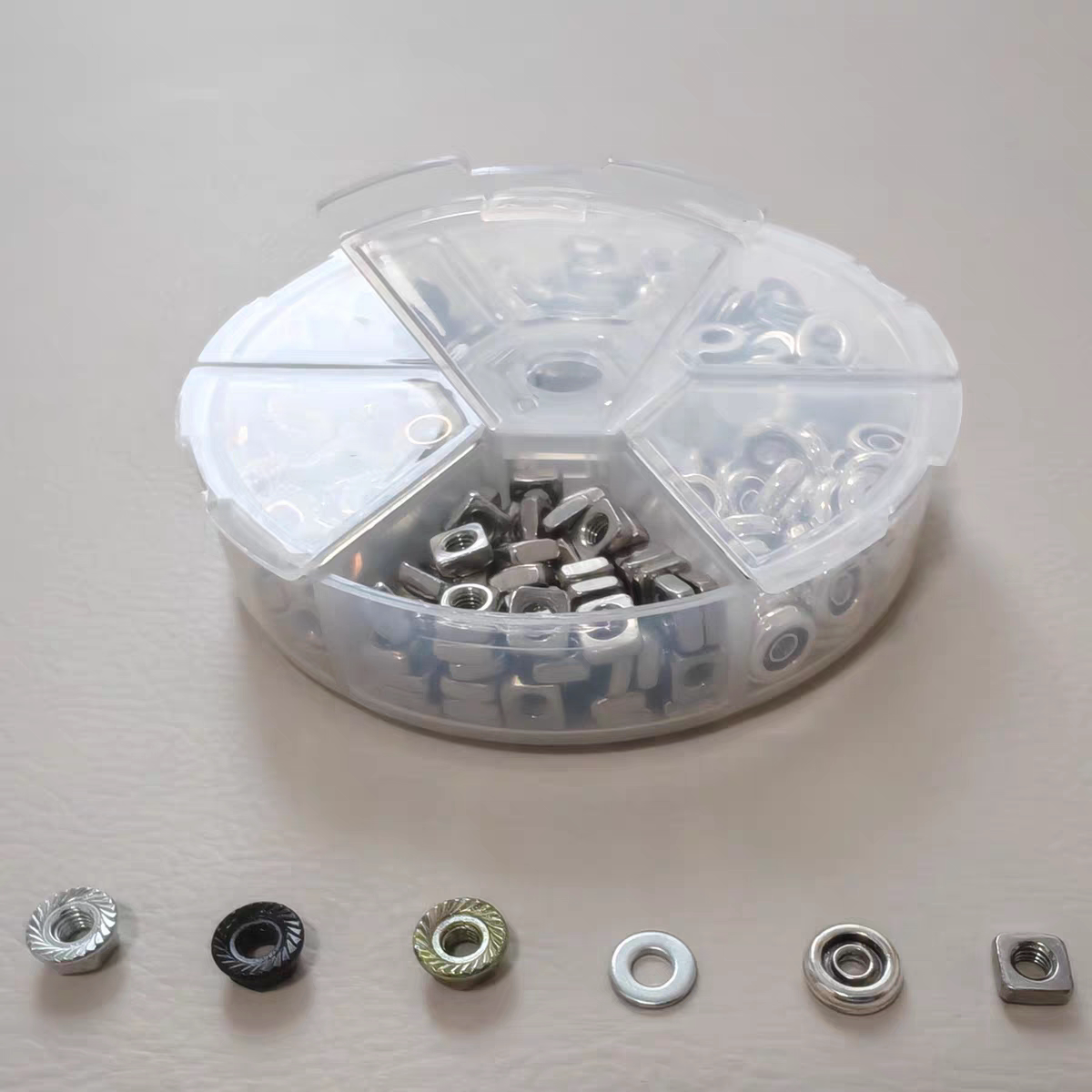 朋克机器人零件Diy手工眼睛五金配件四方螺母垫片隔片平垫圈饰品