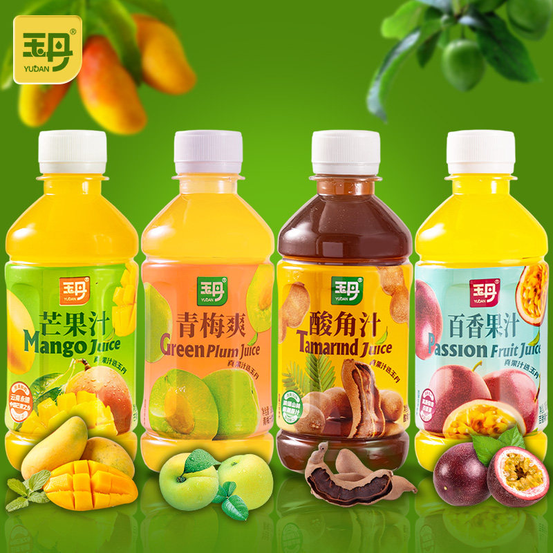 玉丹酸角汁300ml*12瓶装云南特产芒果汁百香果汁青梅汁饮料饮品