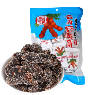 云南野酸角500克/袋罗望子大甜酸角果干去壳糖酸角糖果零食小吃