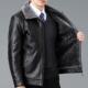 头层牛皮真皮夹克皮衣海宁男士 高端加绒加厚皮毛一体中年爸爸装 冬
