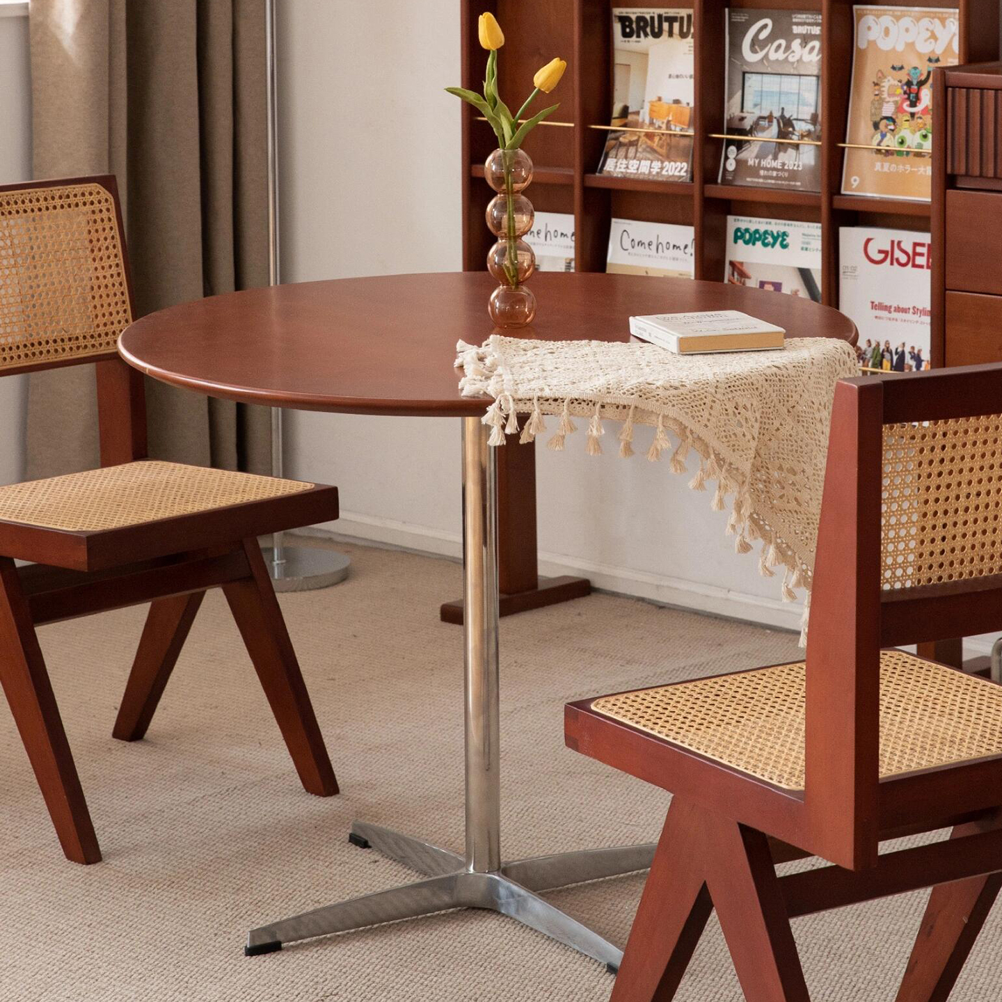 中古创意实木小户型餐桌