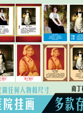 南丁格尔提灯女神海报像护士格言
