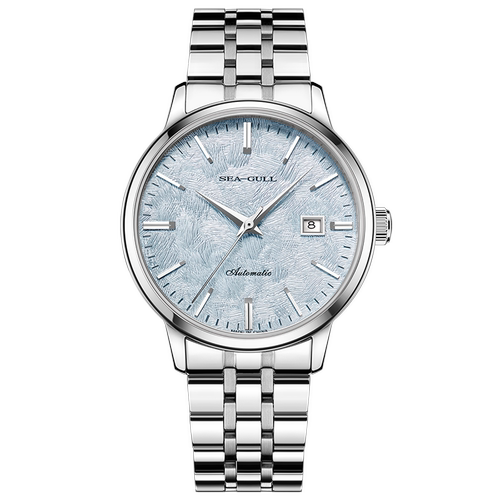 海鸥雪松盘冰川机械表