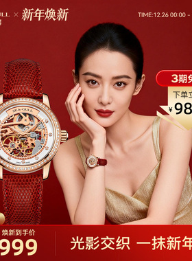 【新年礼物】海鸥表手表女款轻奢镂空机械表女士腕表403LK送女友