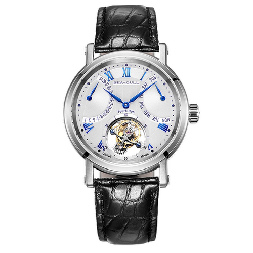 海鸥表男陀飞轮蝴蝶扣机械表