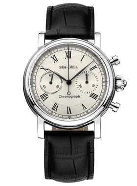 海鸥手表男士休闲运动防水计时码表皮带机械表M190S巨匠