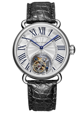 海鸥表手表时尚手动陀飞轮情侣机械表男女腕表传承系列维罗纳6032