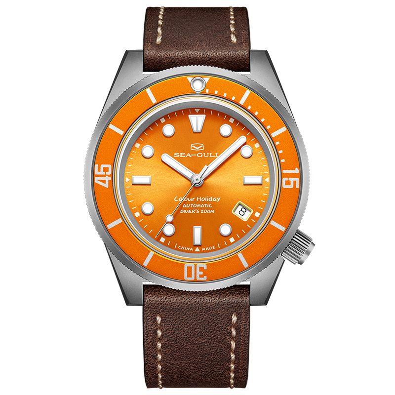 海鸥表海洋系列深度潜水表男士钛合金自动机械表多彩个性手表1301