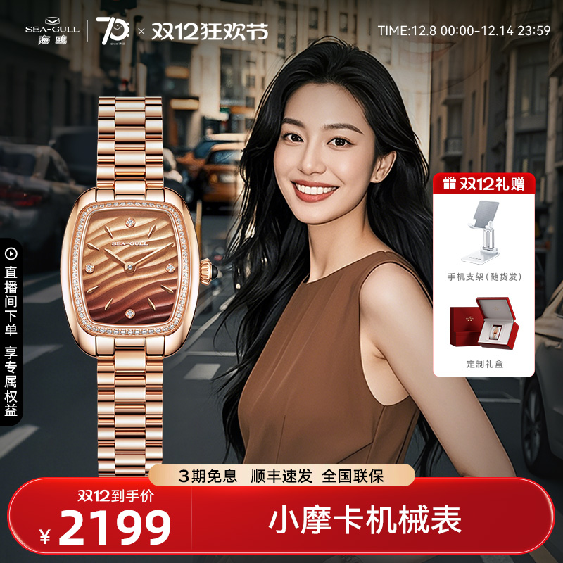 海鸥表小摩卡机械女表