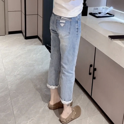 弹力牛仔裤女2025新款夏季