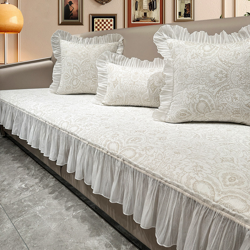 雪尼尔沙发垫2024新款四季通用田园法式轻奢简约现代防滑直排套罩,居家布艺,沙发垫,淘宝优惠券,粉丝福利购,淘宝优惠卷