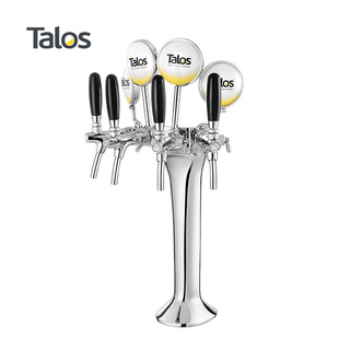 Talos塔罗斯精酿啤酒打酒头酒吧啤酒柱经典酒塔4孔不带灯1031401
