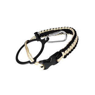 塔罗斯太空用专用手提绳手工编织绳子尼龙绳黑白户外拎绳抽绳配件