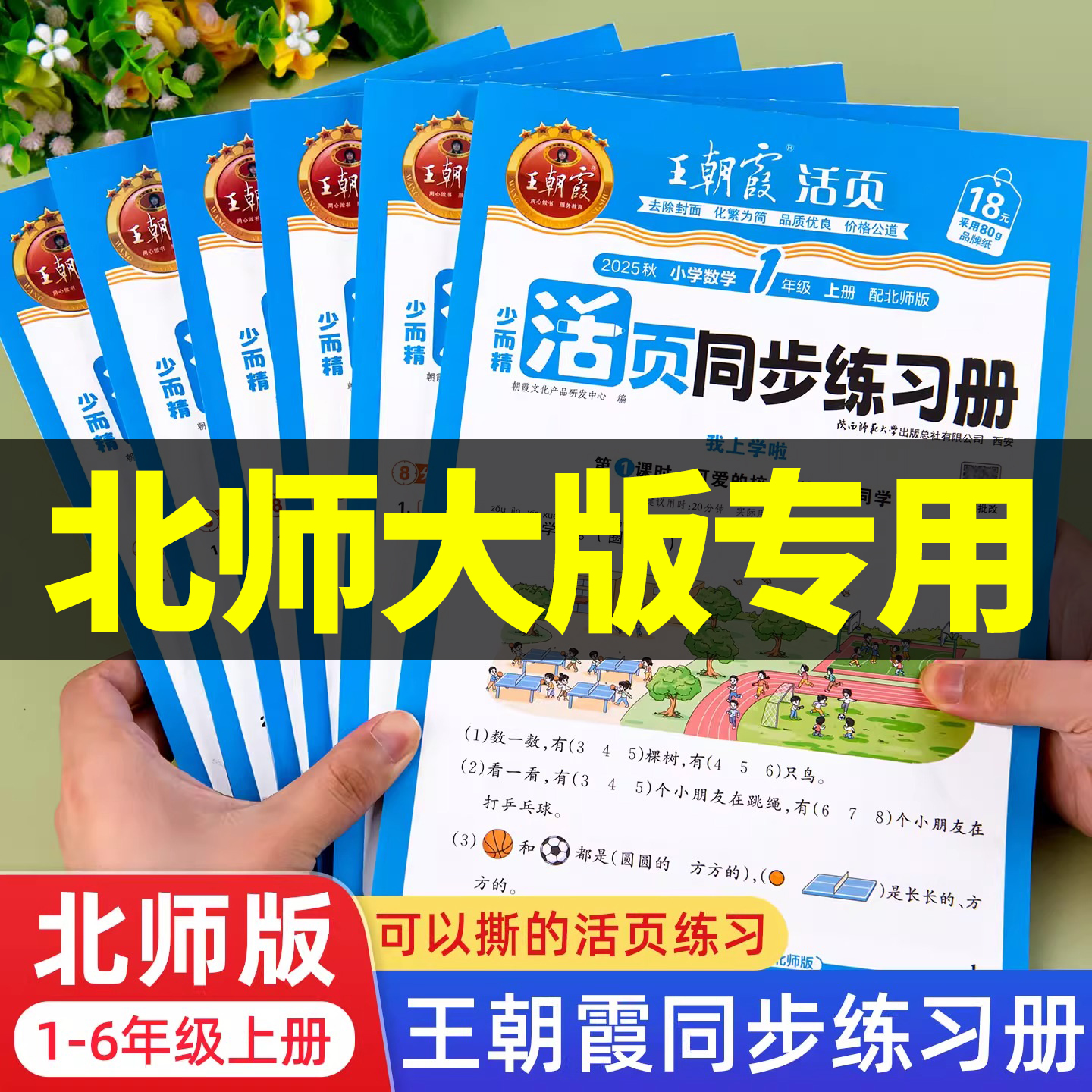 2025秋季王朝霞北师版活页同步练习册一年级二年级三四五六年级上册同步训练小学语文数学英语北师教材BS同步课课练练习题一课一练