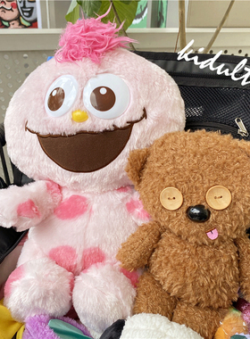 日单 卡通 tim小熊 moppy 粉色芝麻街 毛绒玩偶公仔