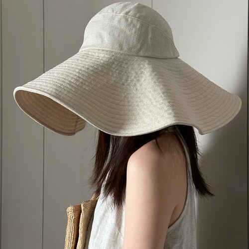 超大帽檐遮阳帽18CM全方位防晒帽