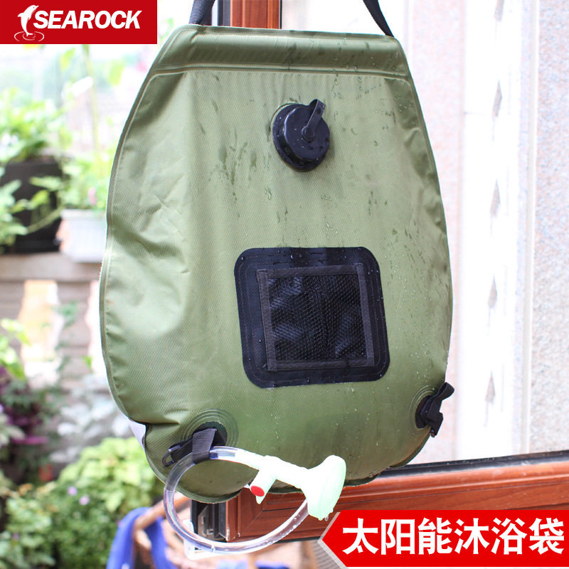 海岩新款带开关沐浴袋户外洗澡用工兵铲/工兵锹