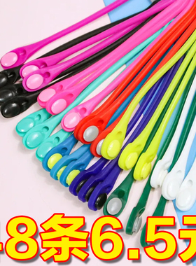 懒人鞋带扣免系神器小白鞋弹性男女硅胶弹力松紧彩色儿童白色免洗