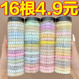 韩式少女电话线高品质葡萄椰椰夏天清新百搭日常发绳耐用头绳发圈