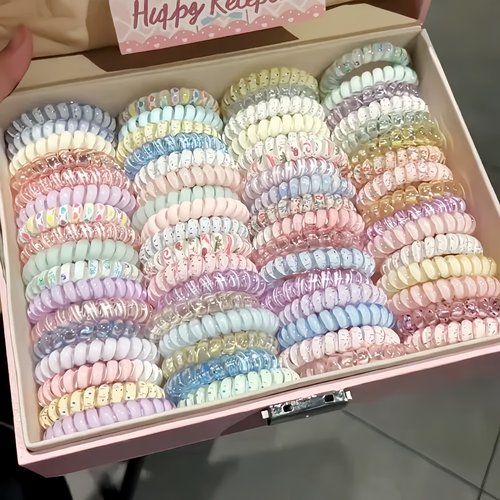 高品质波点电话线发圈夏