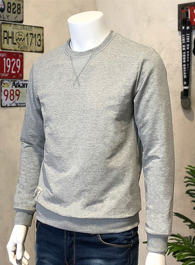 秋冬男装简约纯色耐穿超值ins流行原宿风纯棉免烫保暖套头潮卫衣