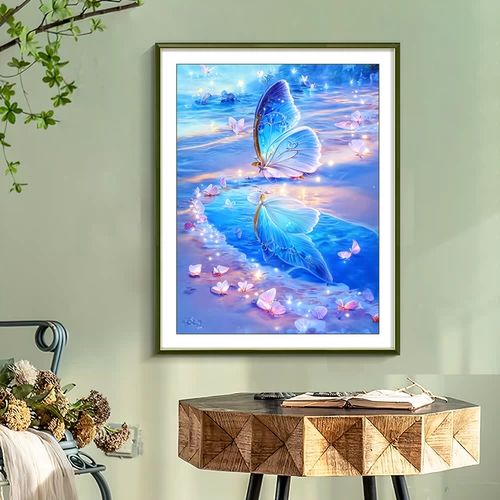 Красивая бабочка поперечная вышивка 2024 Новое испорченное издание гостиной