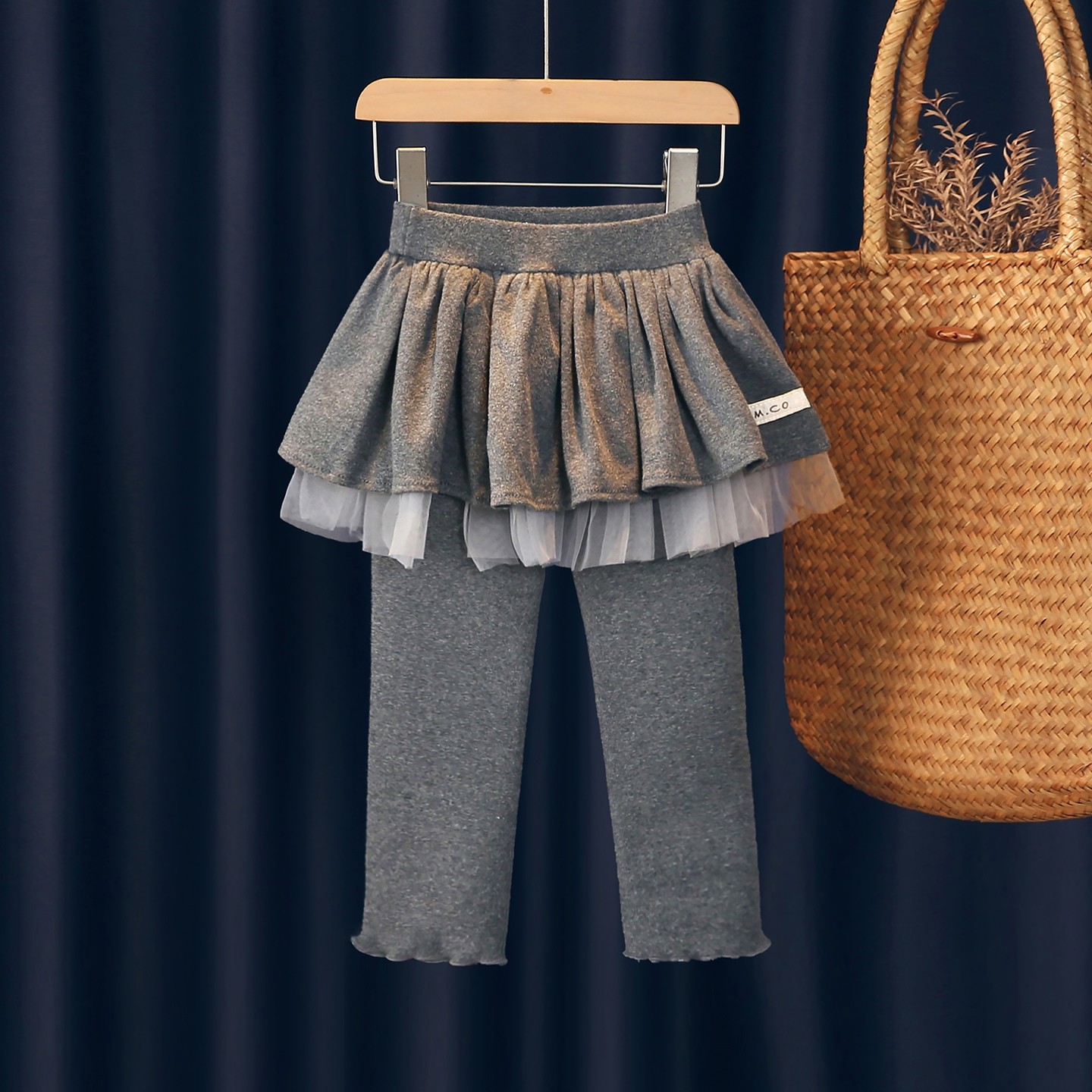 女童秋冬加绒加厚打底衫2025新款中小童女宝宝洋气网纱假两件裙裤,童装/婴儿装/亲子装,裤子,淘宝优惠券,粉丝福利购,淘宝优惠卷